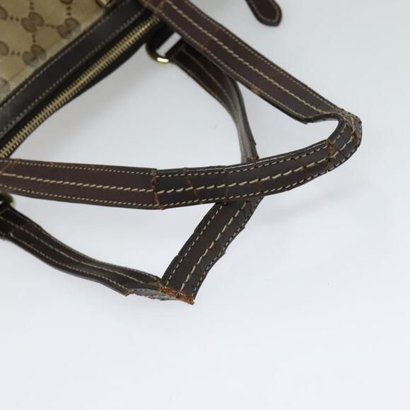 GUCCI GG Crystal Tote Bag Coated Canvas Beige Gold - Picture 7 of 12